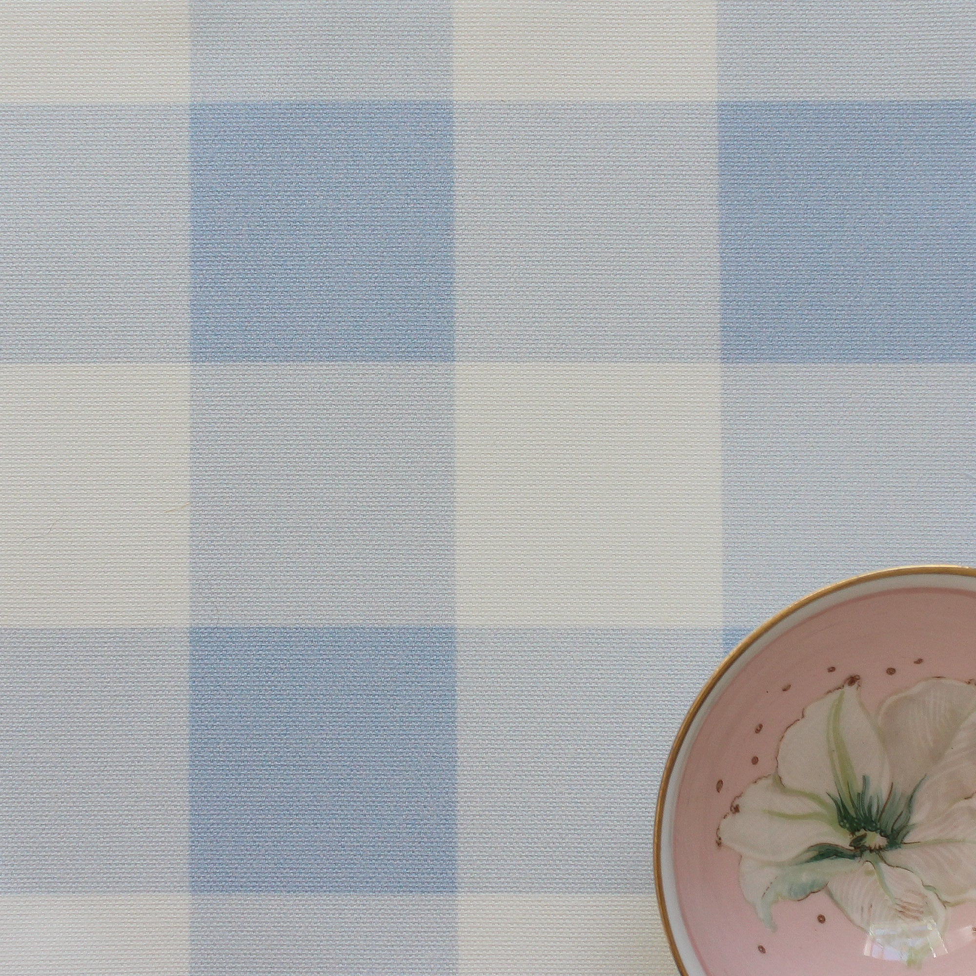Gingham Check Medium Fabric - Cornflower - Hydrangea Lane Home