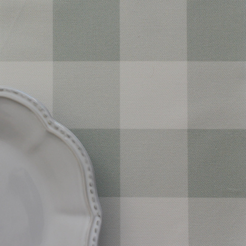 Gingham Check Medium Fabric - Eau De Nil - Hydrangea Lane Home