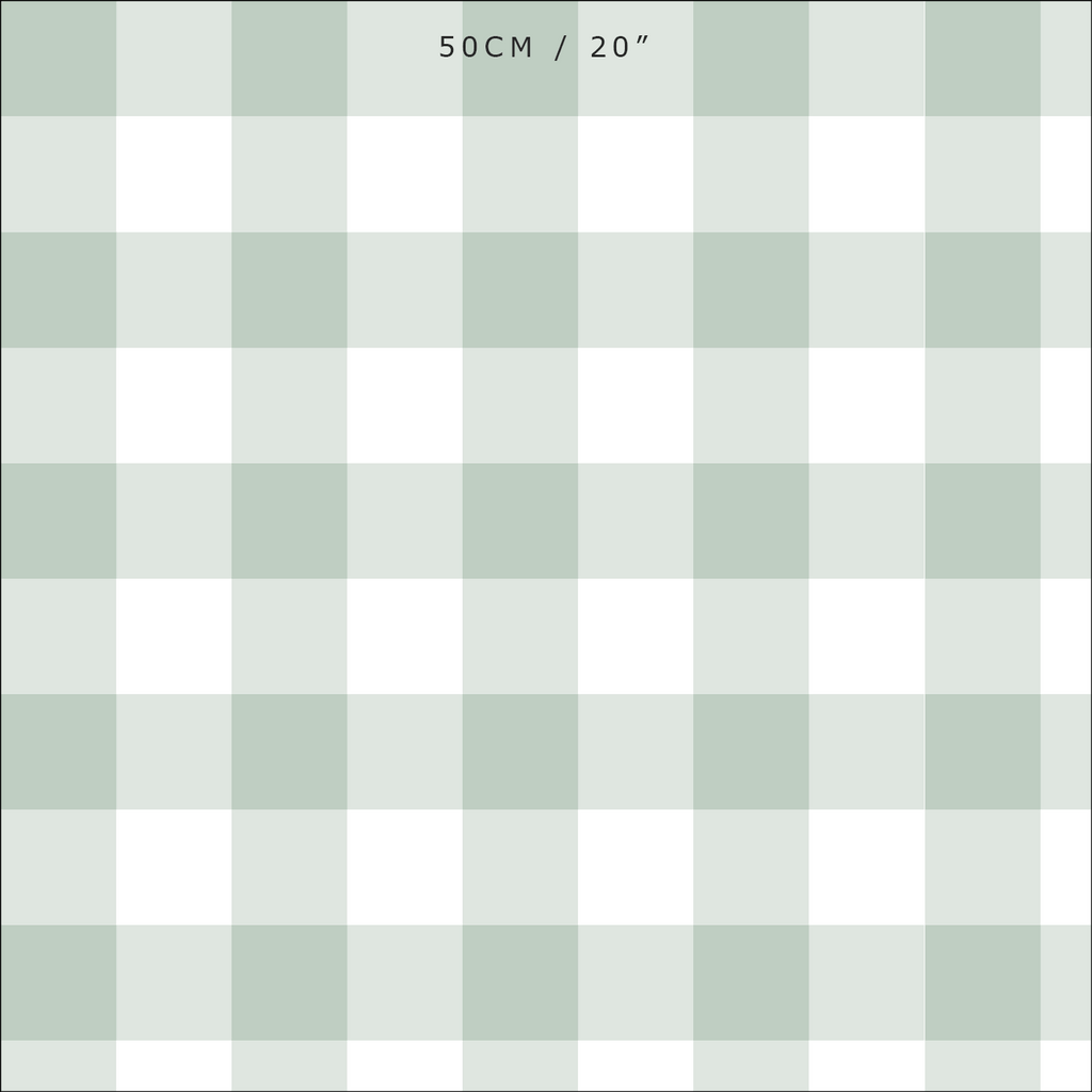 Gingham Check Medium Fabric - Eau De Nil - Hydrangea Lane Home