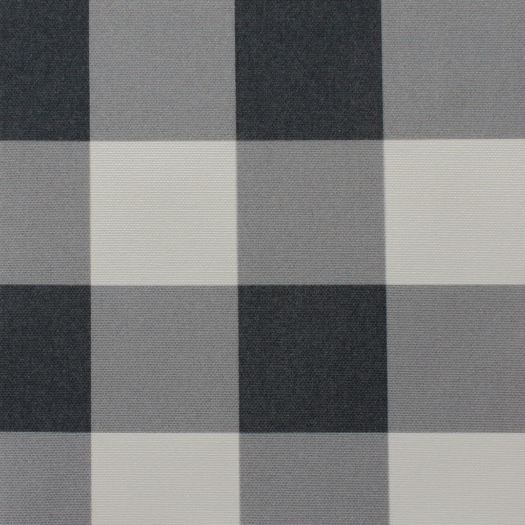 Gingham Check Medium Fabric - Graphite - Hydrangea Lane Home