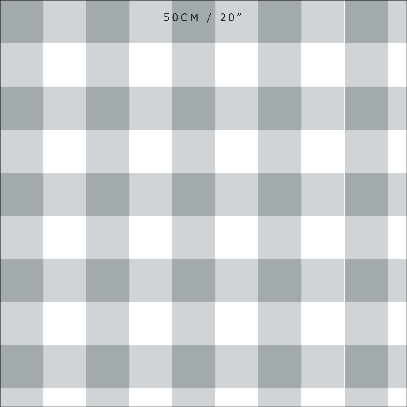 Gingham Check Medium Fabric - Koala - Hydrangea Lane Home