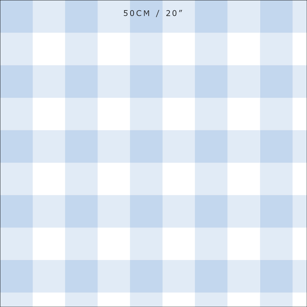 Gingham Check Medium Fabric - Serenity - Hydrangea Lane Home