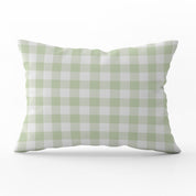 Gingham Check Small Cushion - Greens - Hydrangea Lane Home