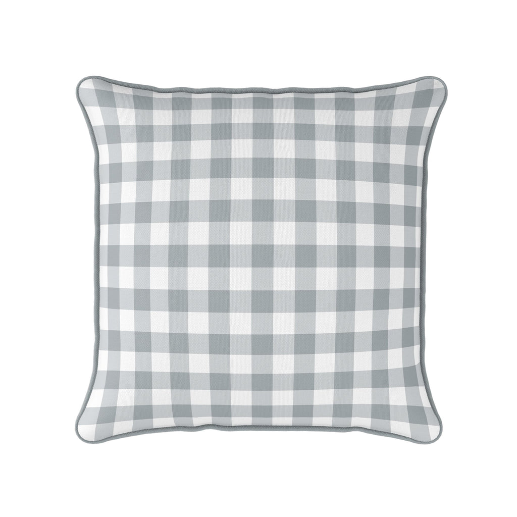 Gingham Check Small Cushion - Neutrals - Hydrangea Lane Home
