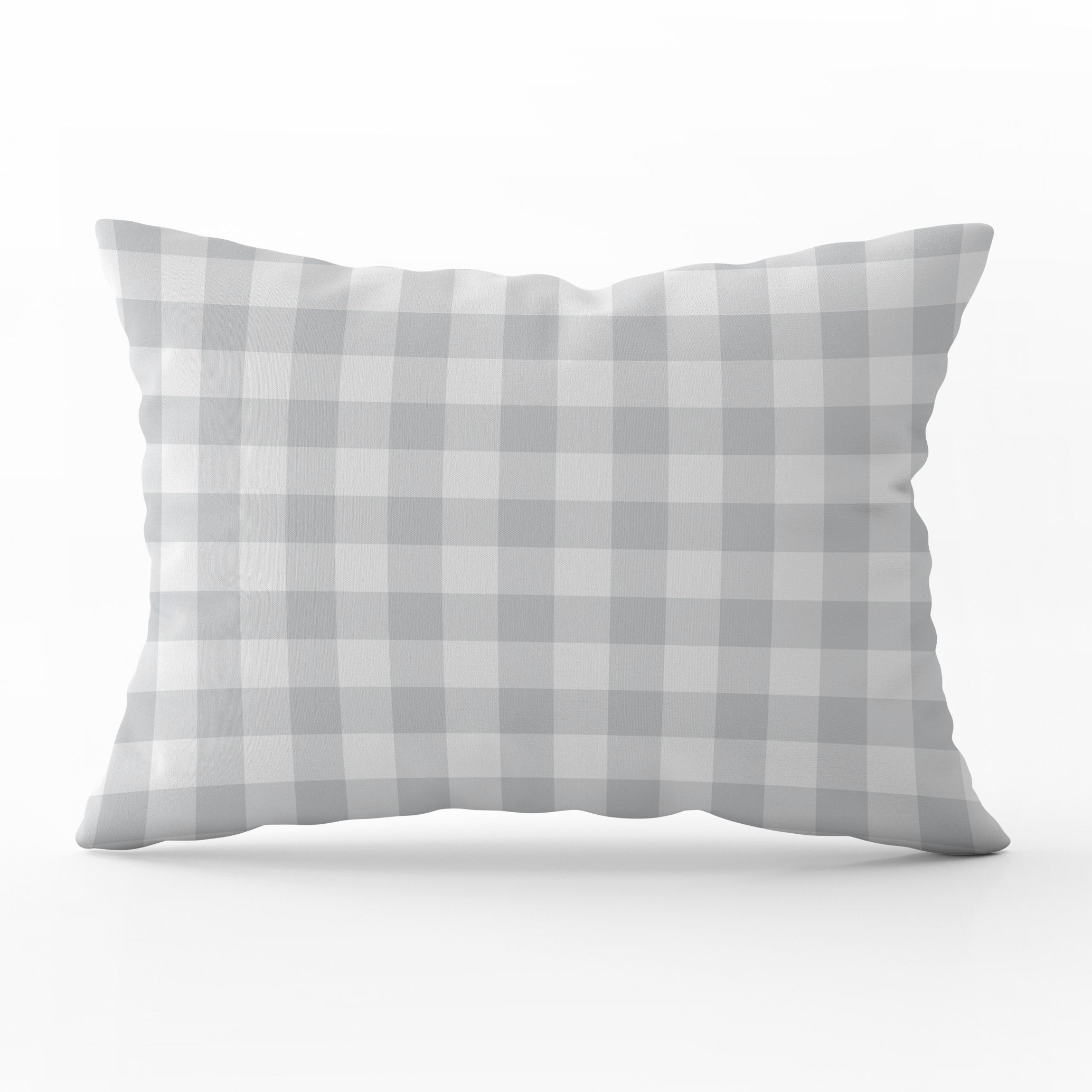 Gingham Check Small Cushion - Neutrals - Hydrangea Lane Home