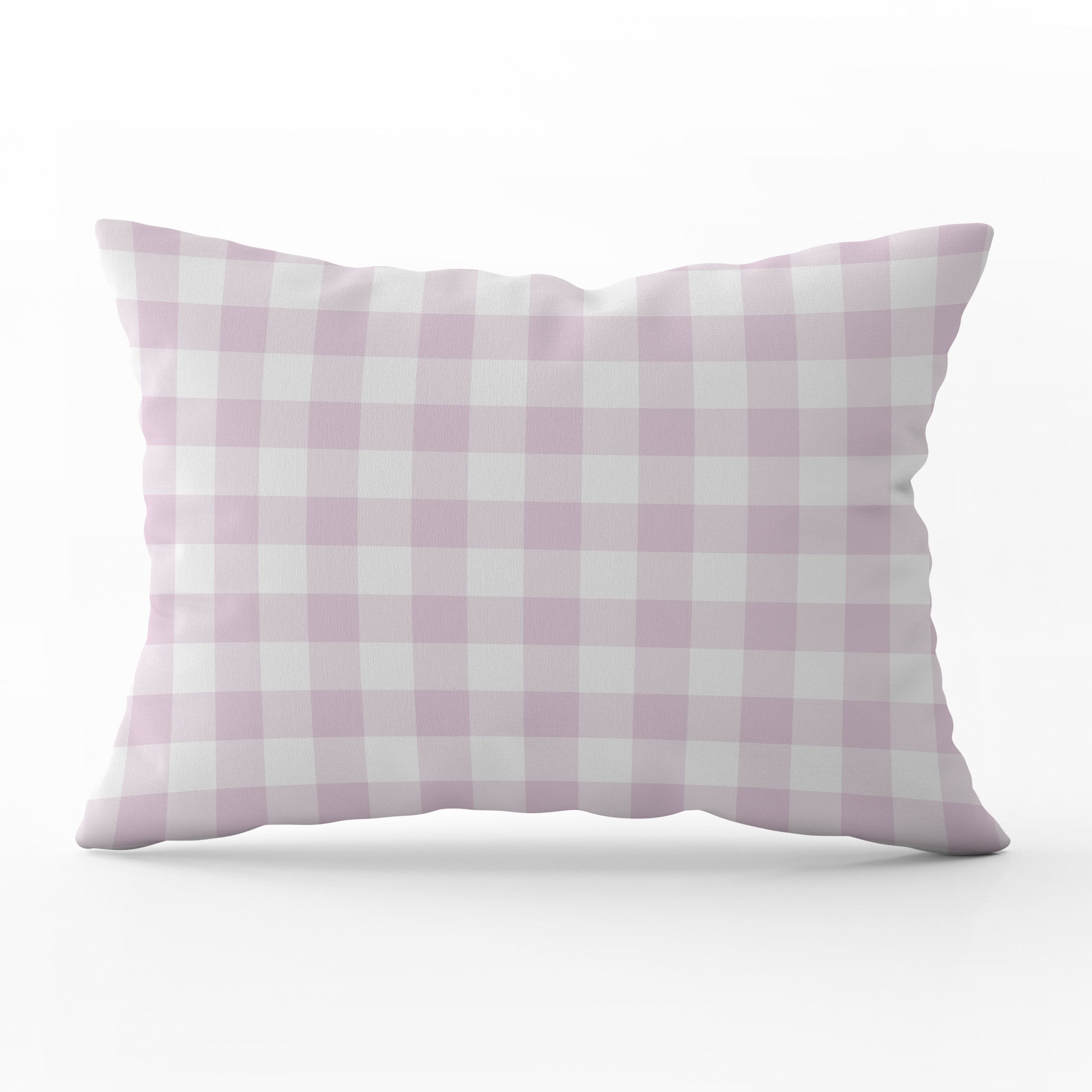 Gingham Check Small Cushion - Pinks - Hydrangea Lane Home