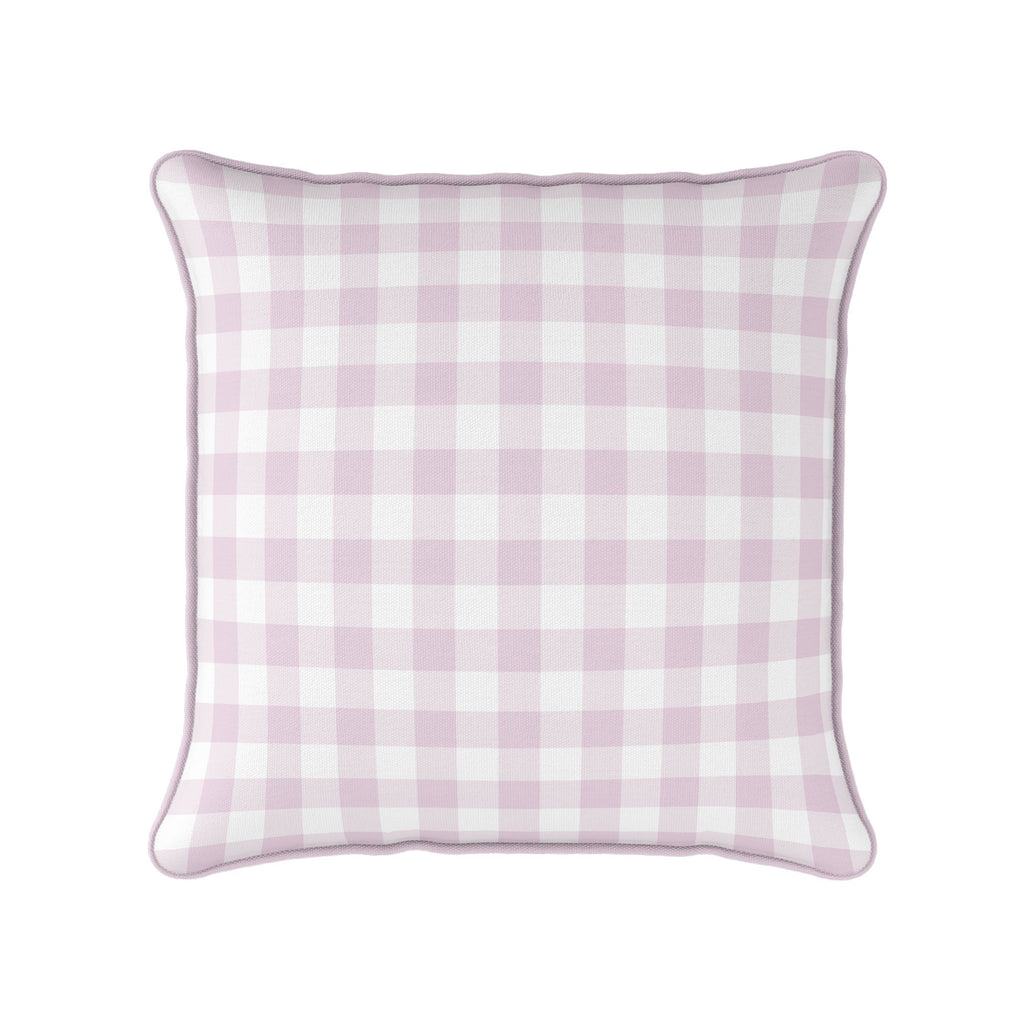 Gingham Check Small Cushion - Pinks - Hydrangea Lane Home