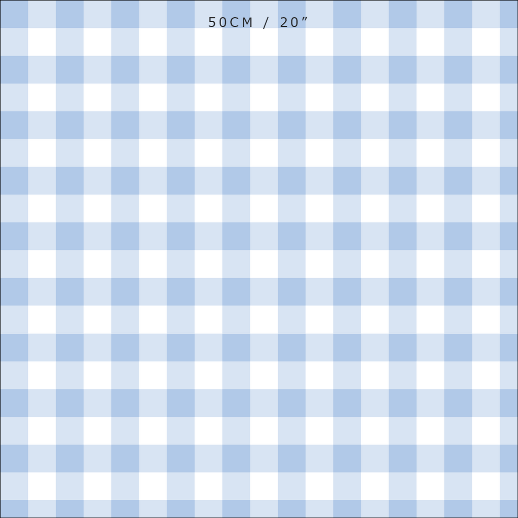 Gingham Check Small Fabric - Cornflower - Hydrangea Lane Home