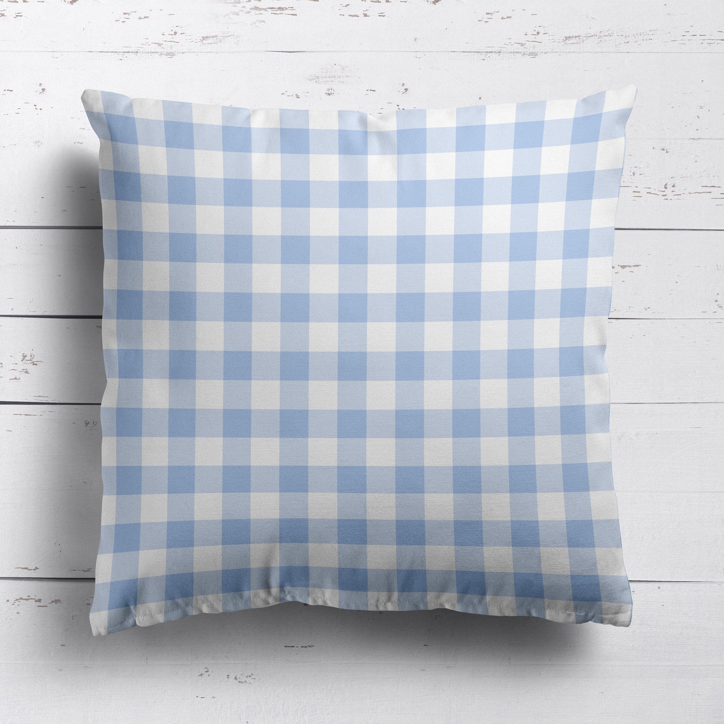 Gingham Check Small Fabric - Cornflower - Hydrangea Lane Home