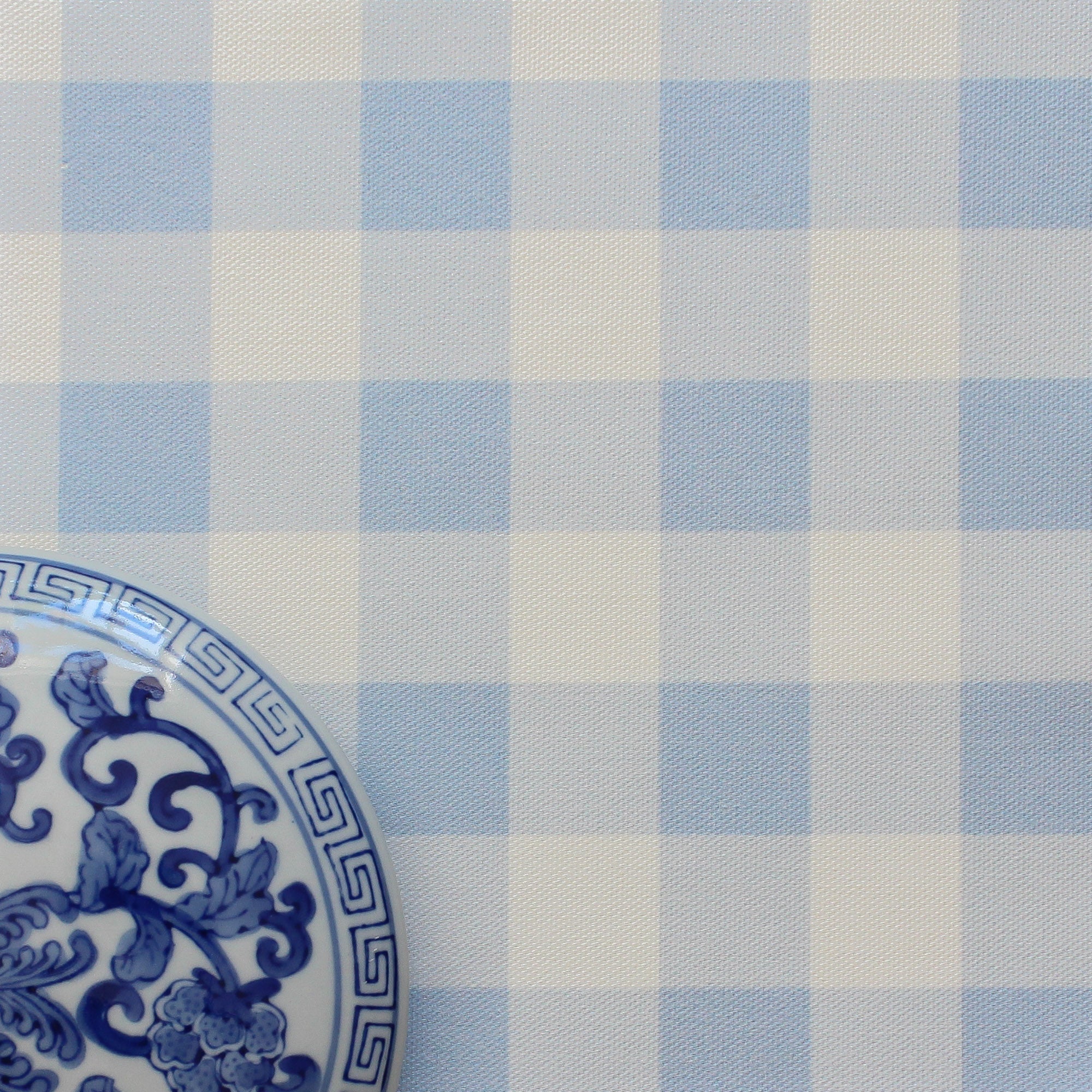 Gingham Check Small Fabric - Cornflower - Hydrangea Lane Home