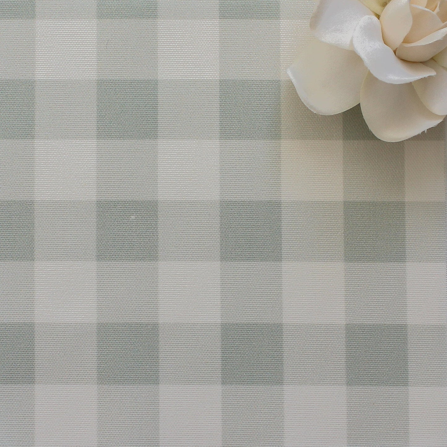 Gingham Check Small Fabric - Eau De Nil - Hydrangea Lane Home