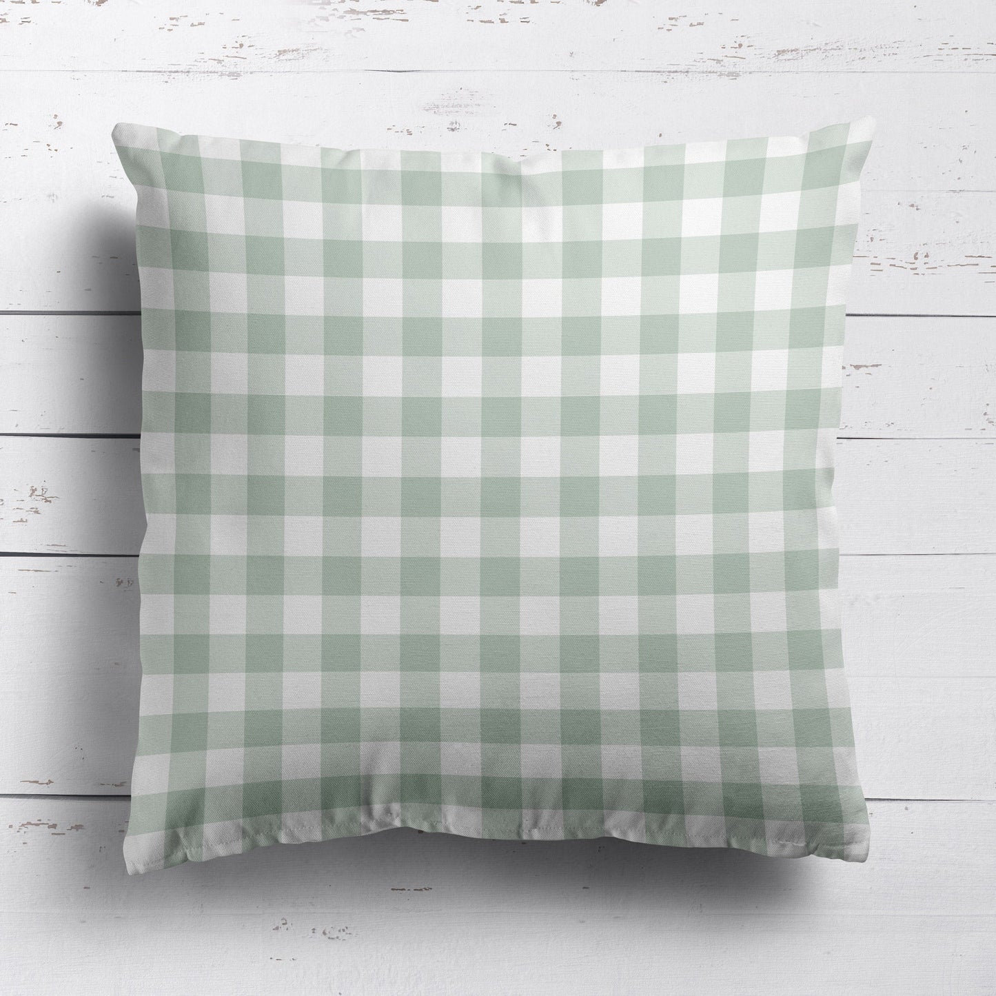 Gingham Check Small Fabric - Eau De Nil - Hydrangea Lane Home