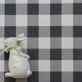 Gingham Check Small Fabric - Graphite - Hydrangea Lane Home