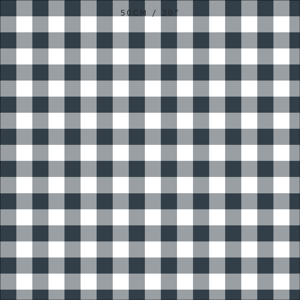 Gingham Check Small Fabric - Graphite - Hydrangea Lane Home