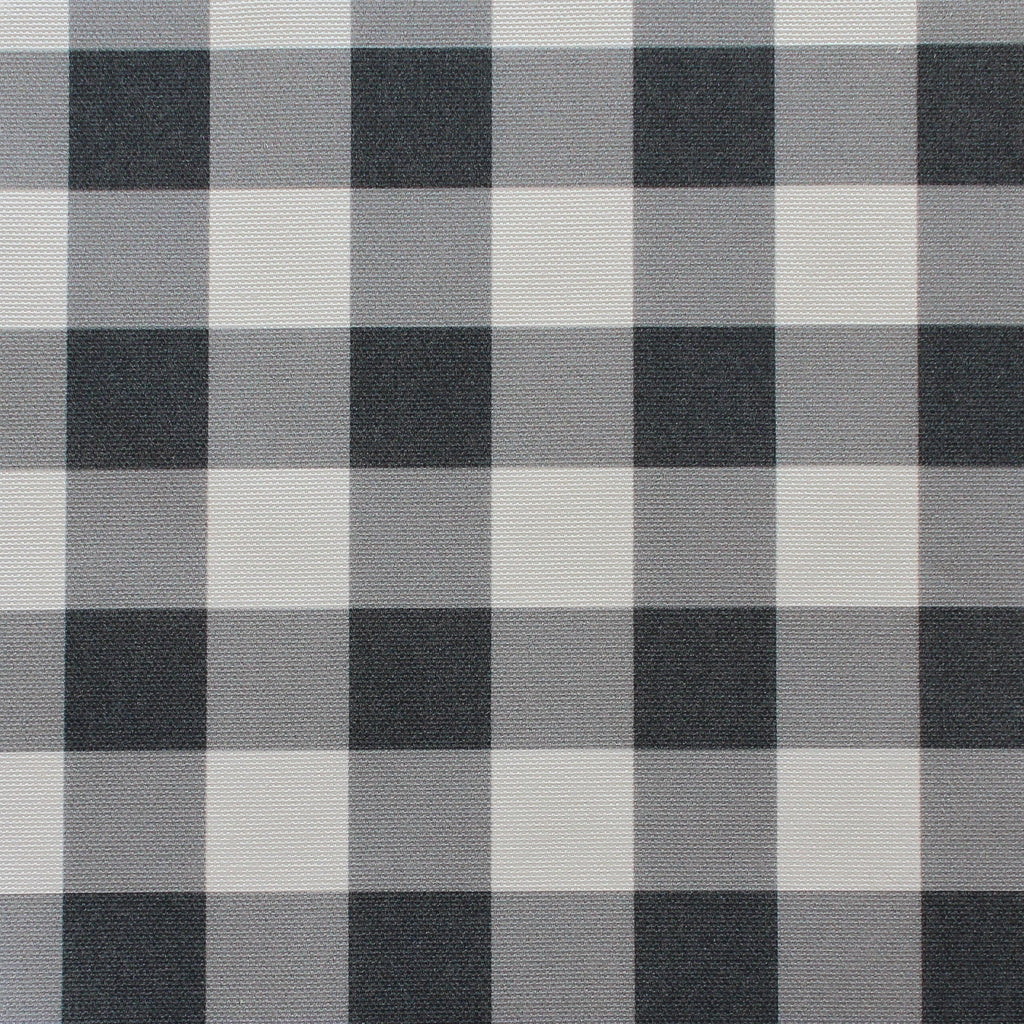 Gingham Check Small Fabric - Graphite - Hydrangea Lane Home