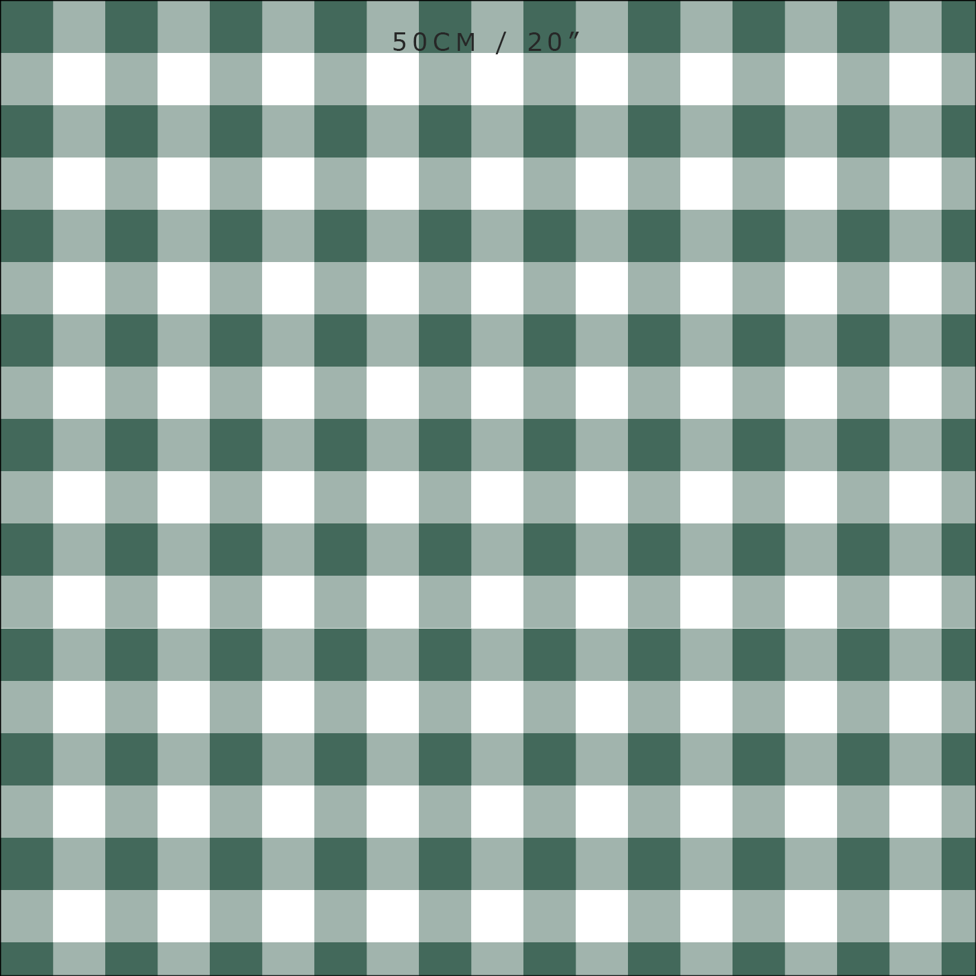 Gingham Check Small Fabric - Leaf - Hydrangea Lane Home