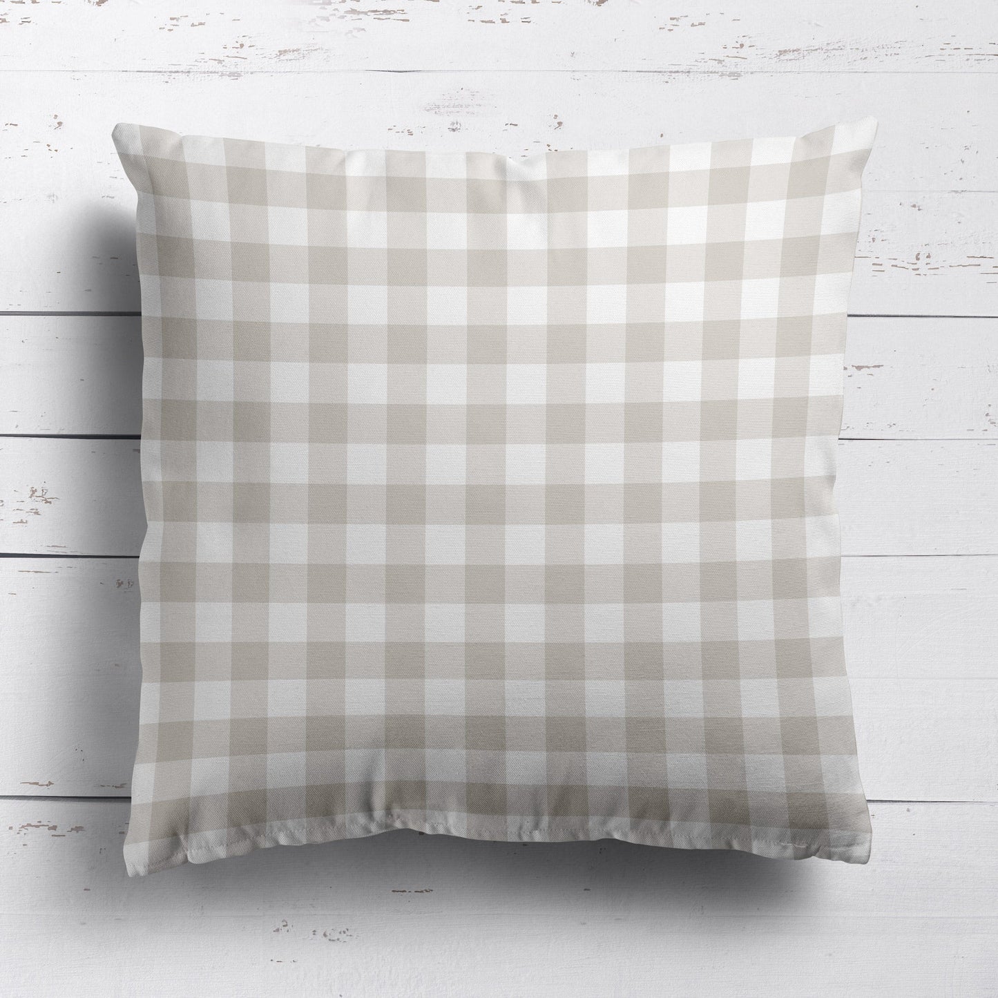 Gingham Check Small Fabric - Linen - Hydrangea Lane Home