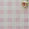Gingham Check Small Fabric - Peony - Hydrangea Lane Home