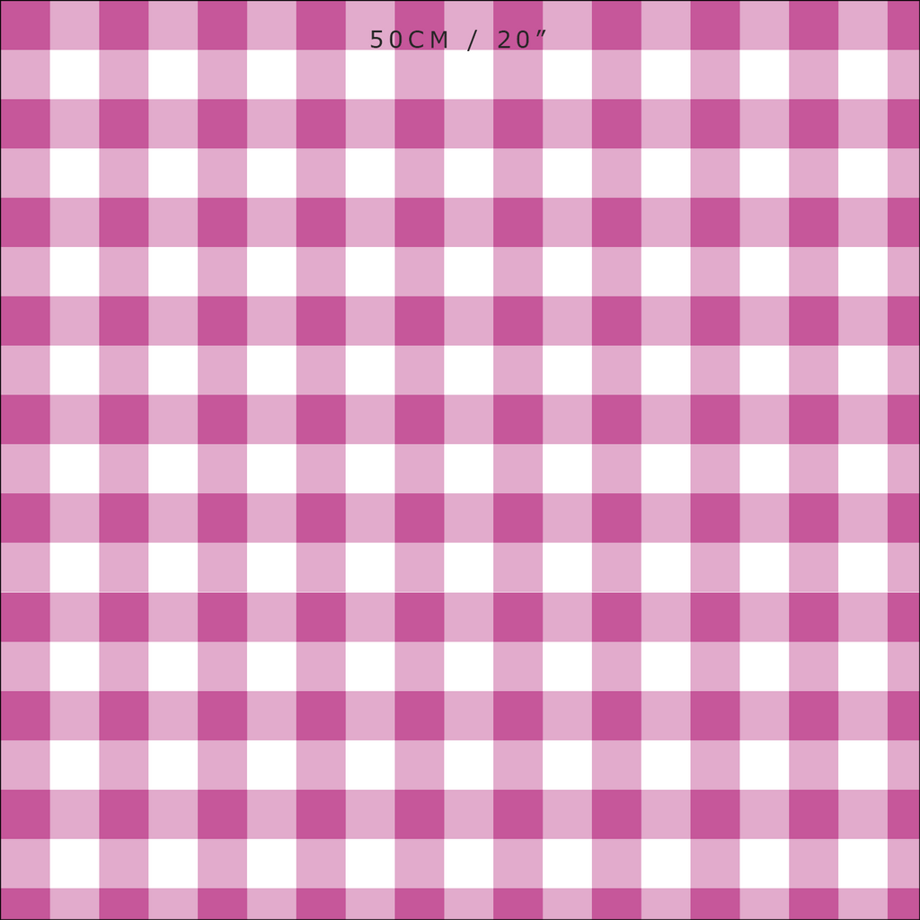 Gingham Check Small Fabric - Raspberry - Hydrangea Lane Home