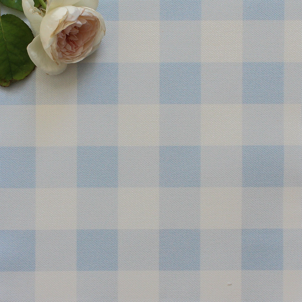 Gingham Check Small Fabric - Serenity - Hydrangea Lane Home
