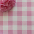 Gingham Check Small Fabric - Tickled Pink - Hydrangea Lane Home