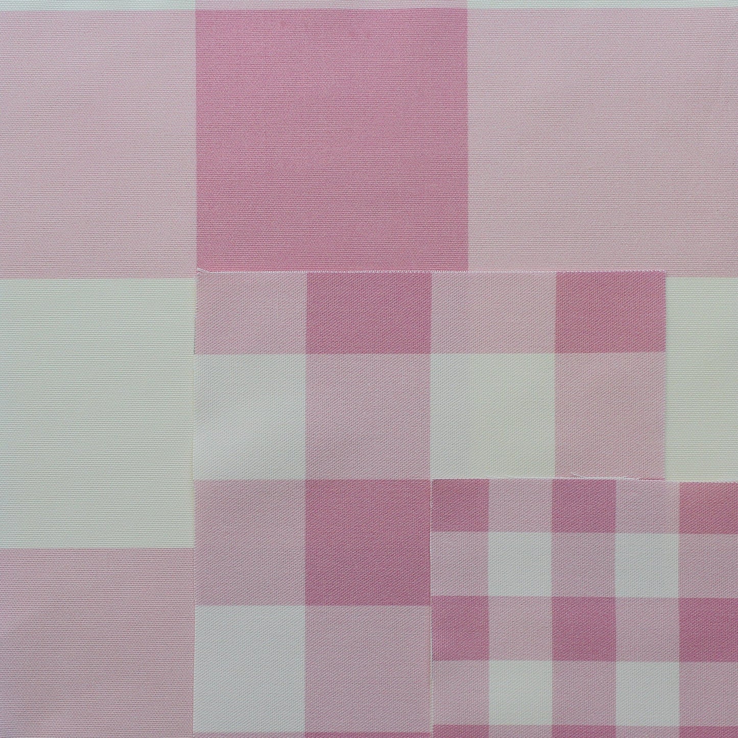 Gingham Check Small Fabric - Tickled Pink - Hydrangea Lane Home