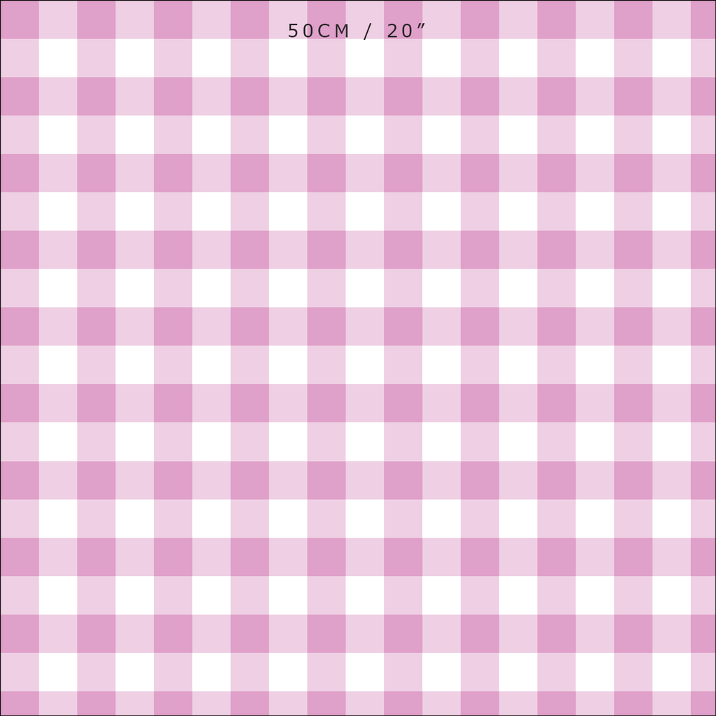 Gingham Check Small Fabric - Tickled Pink - Hydrangea Lane Home