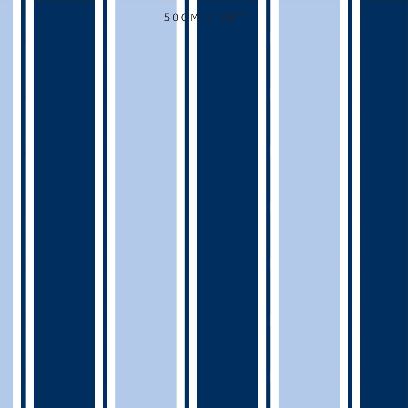 Grande Stripe Fabric - Navy-Cornflower - Hydrangea Lane Home