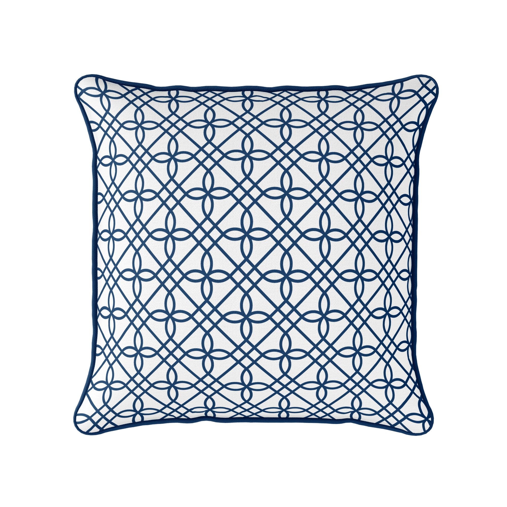 Greek Gate Cushion - Blues - Hydrangea Lane Home