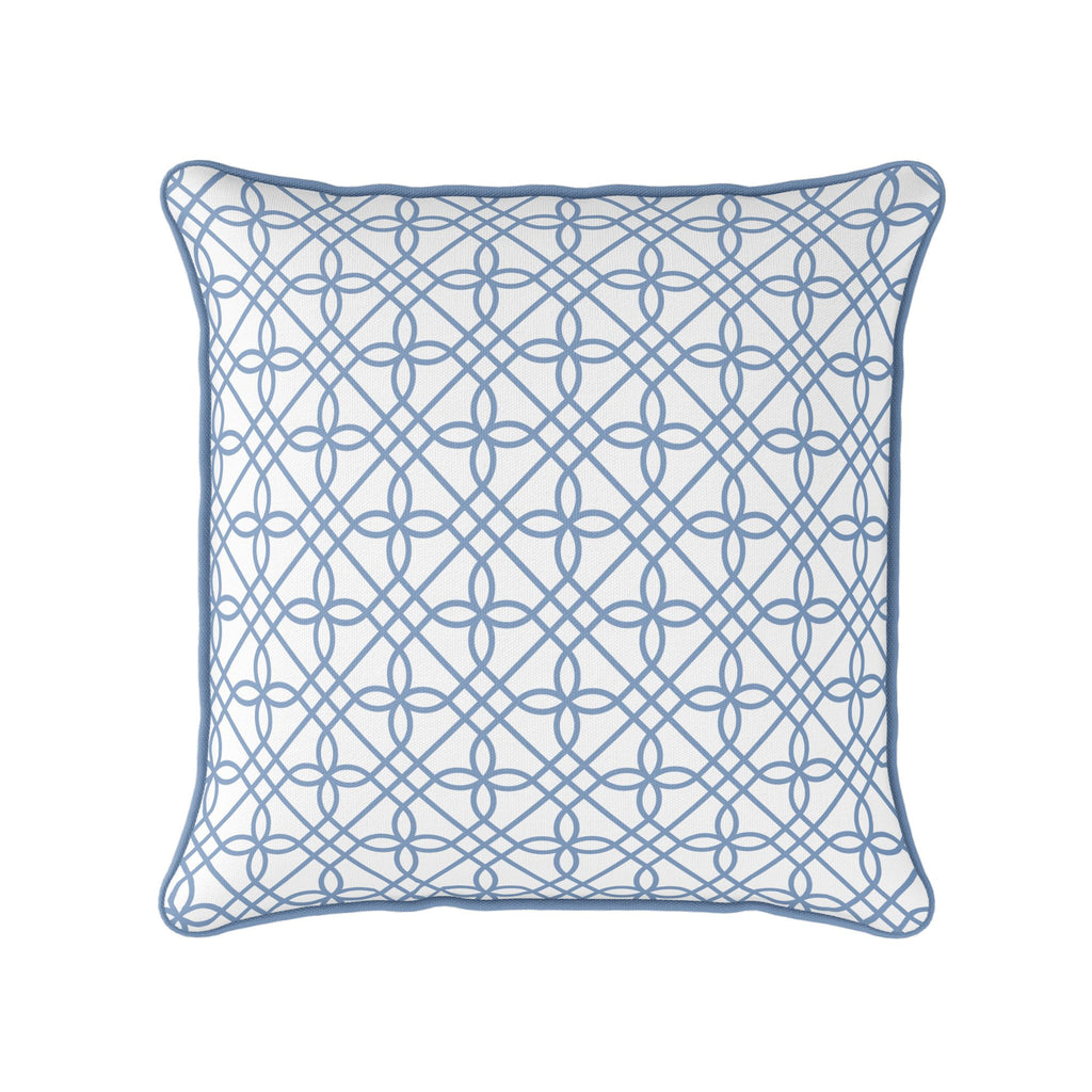 Greek Gate Cushion - Blues - Hydrangea Lane Home