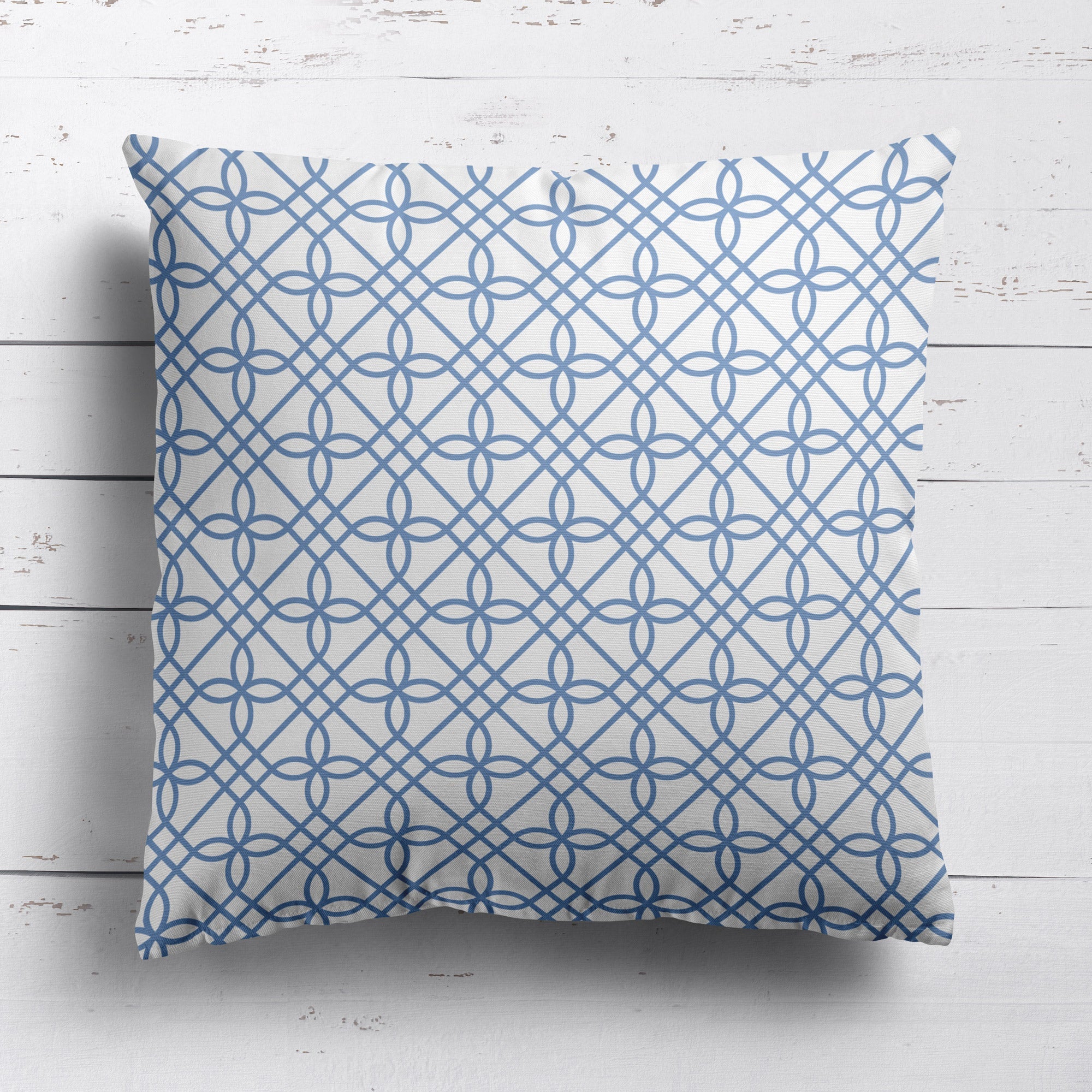 Greek Gate Cushion - Blues - Hydrangea Lane Home