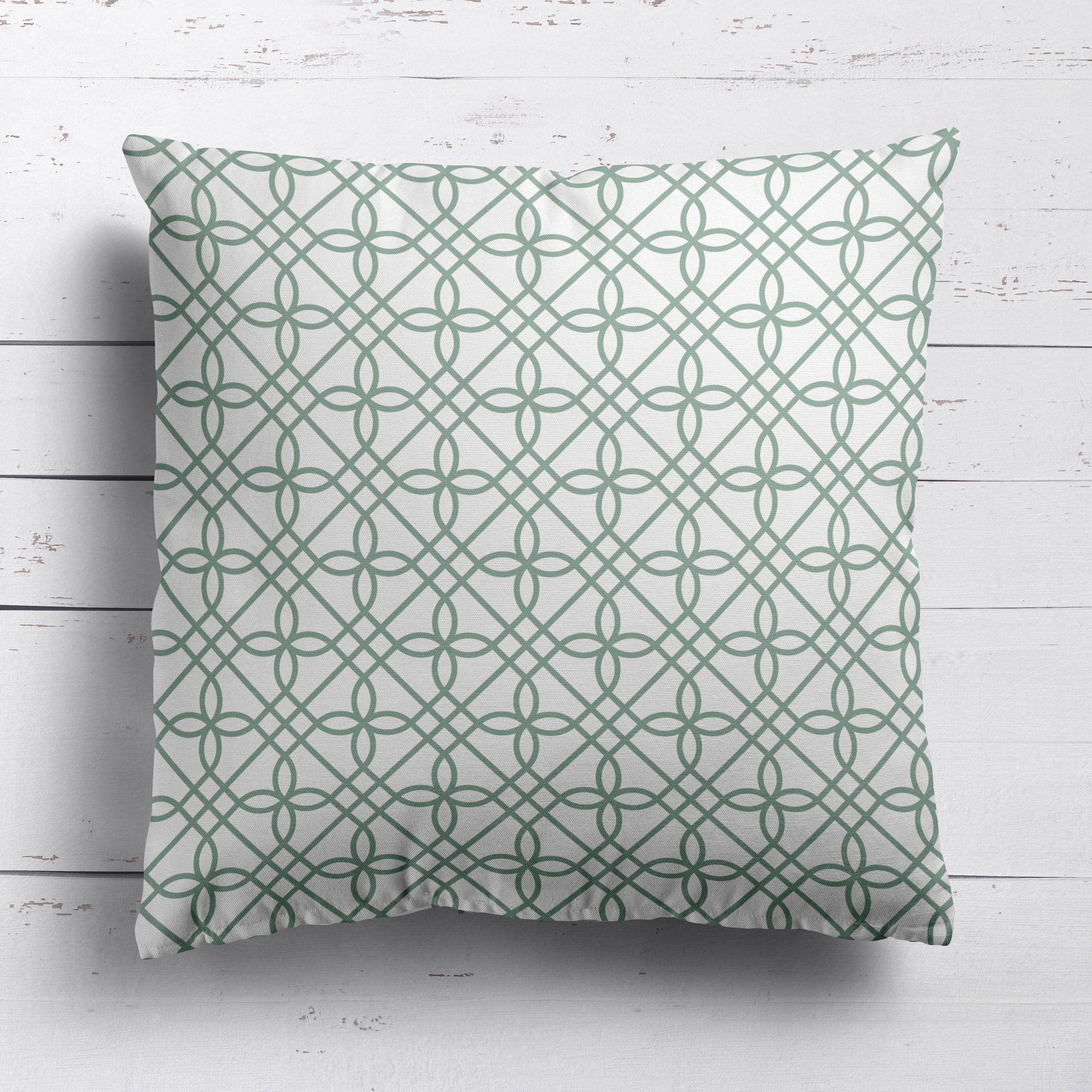 Greek Gate Cushion - Greens - Hydrangea Lane Home