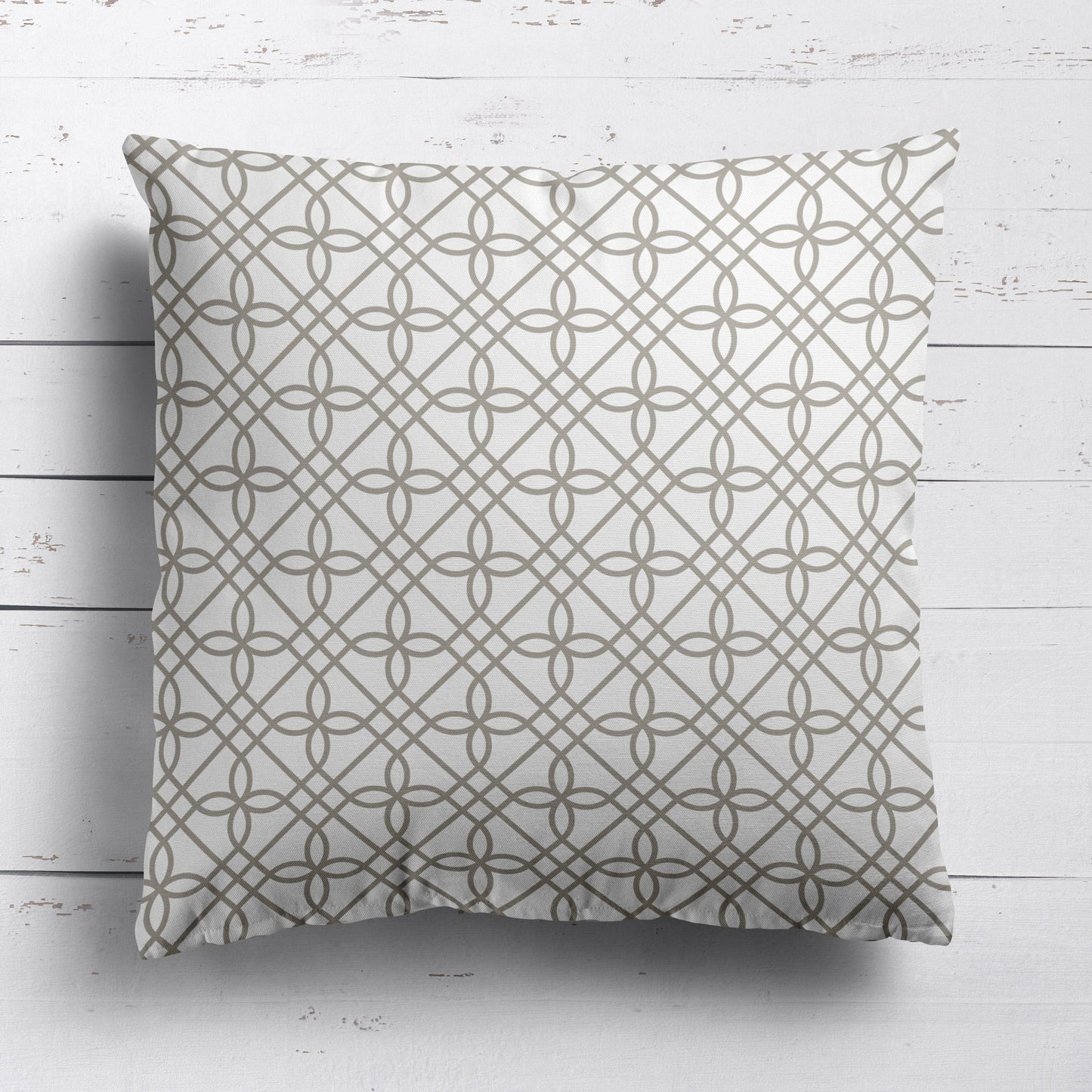 Greek Gate Cushion - Neutrals - Hydrangea Lane Home
