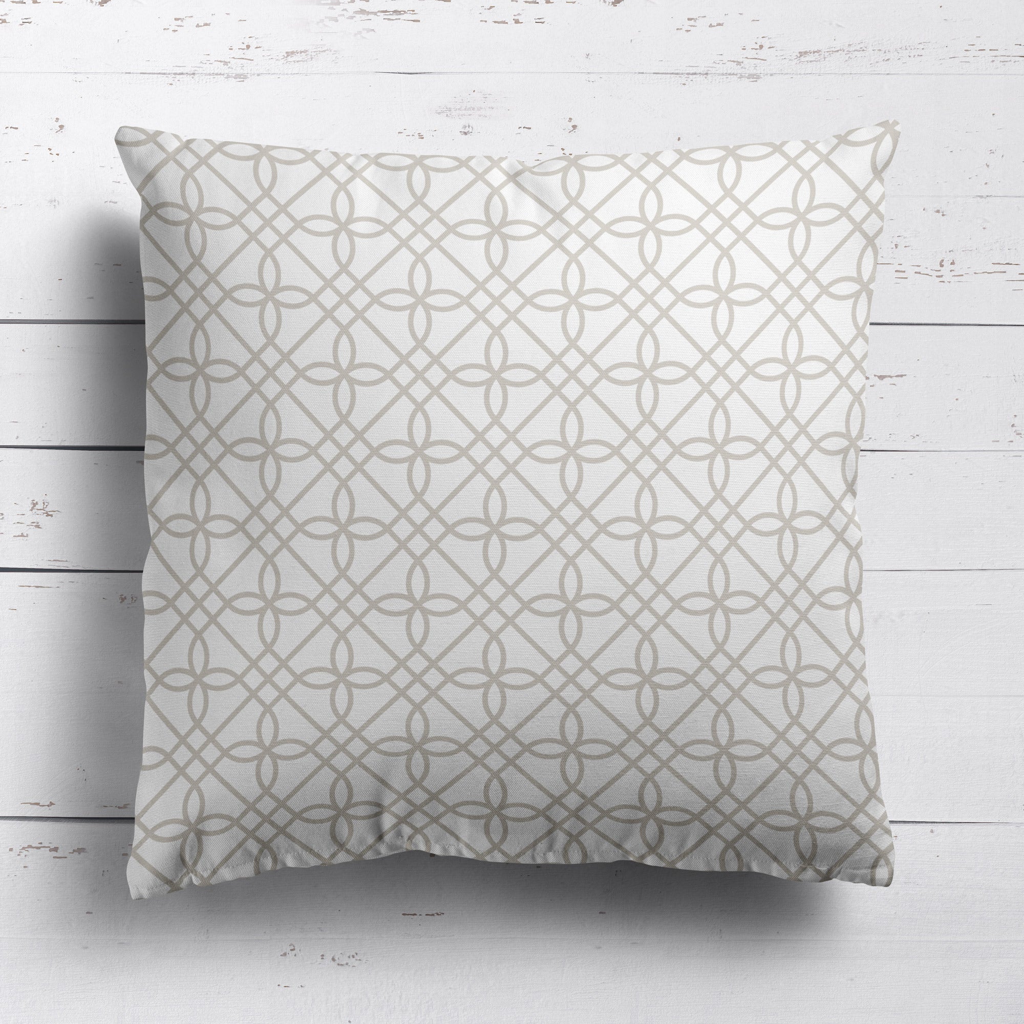 Greek Gate Cushion - Neutrals - Hydrangea Lane Home