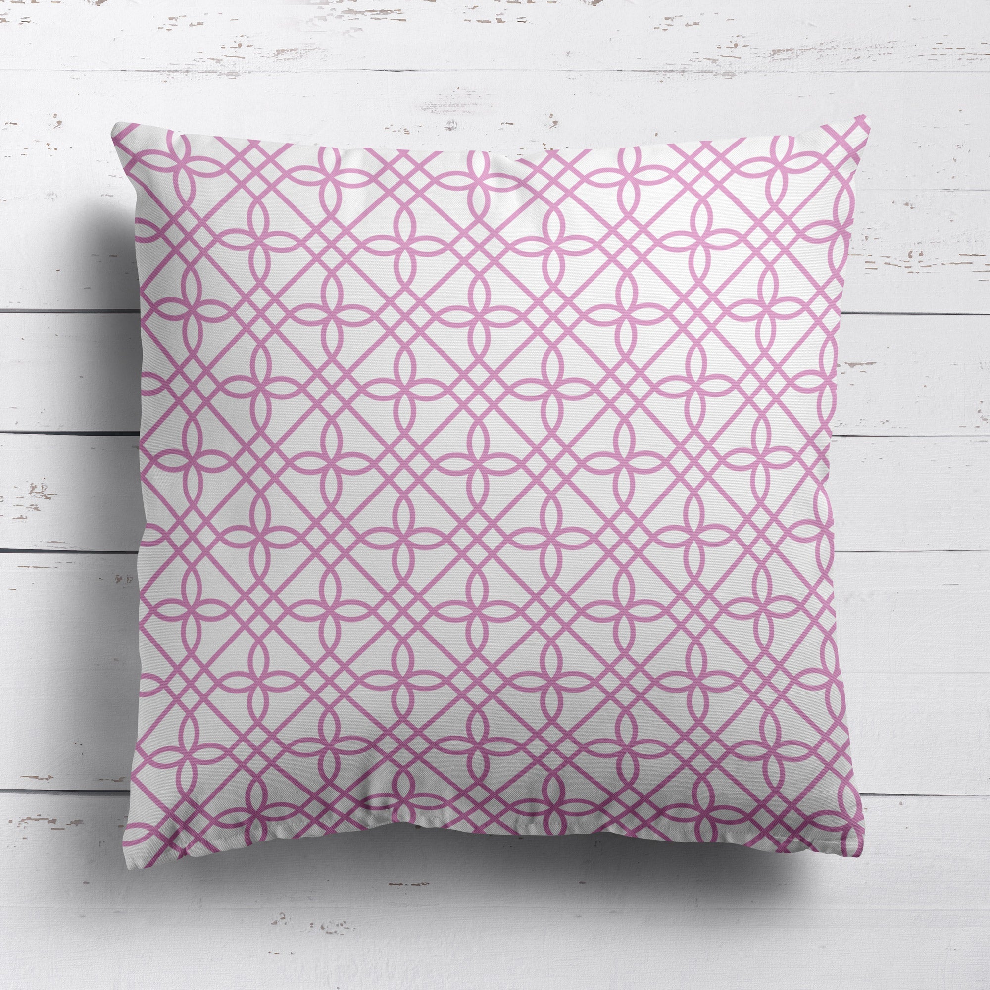 Greek Gate Cushion - Pinks - Hydrangea Lane Home