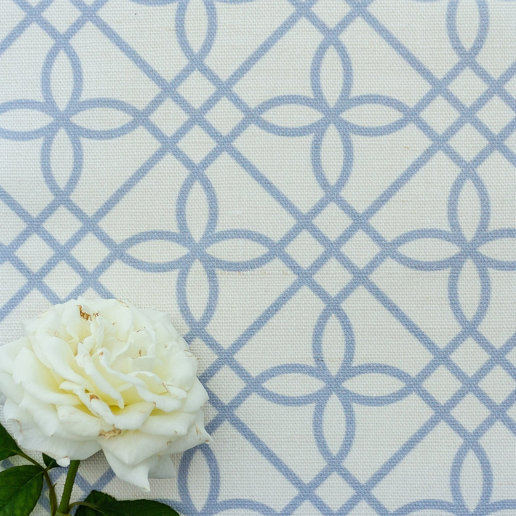 Greek Gate Fabric - Cornflower - Hydrangea Lane Home