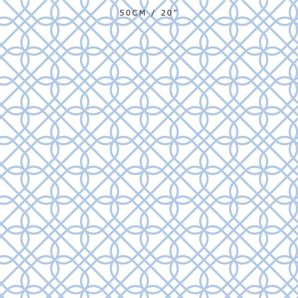 Greek Gate Fabric - Cornflower - Hydrangea Lane Home