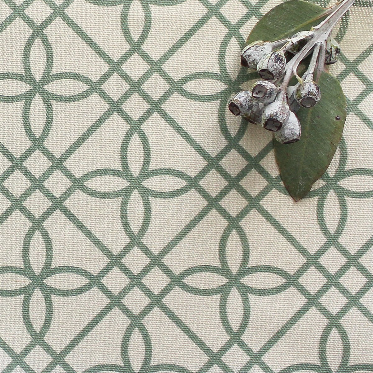 Greek Gate Fabric - Eucalyptus - Hydrangea Lane Home