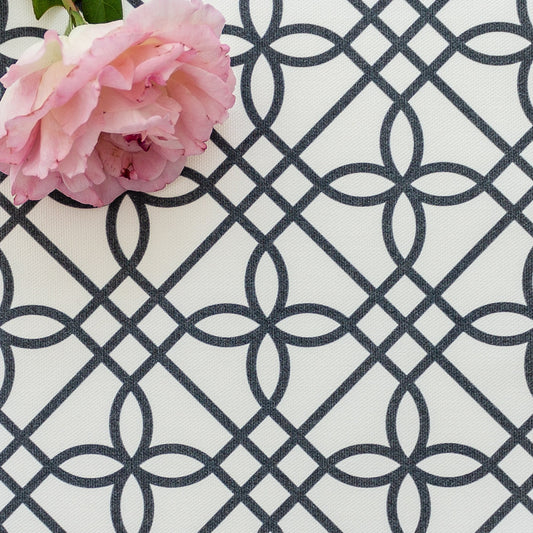 Greek Gate Fabric - Graphite - Hydrangea Lane Home