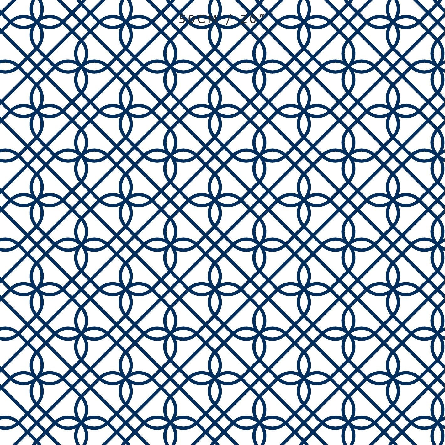 Greek Gate Fabric - Navy - Hydrangea Lane Home