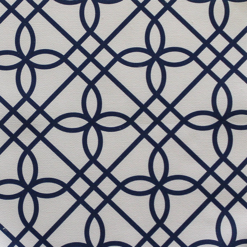 Greek Gate Fabric - Navy - Hydrangea Lane Home