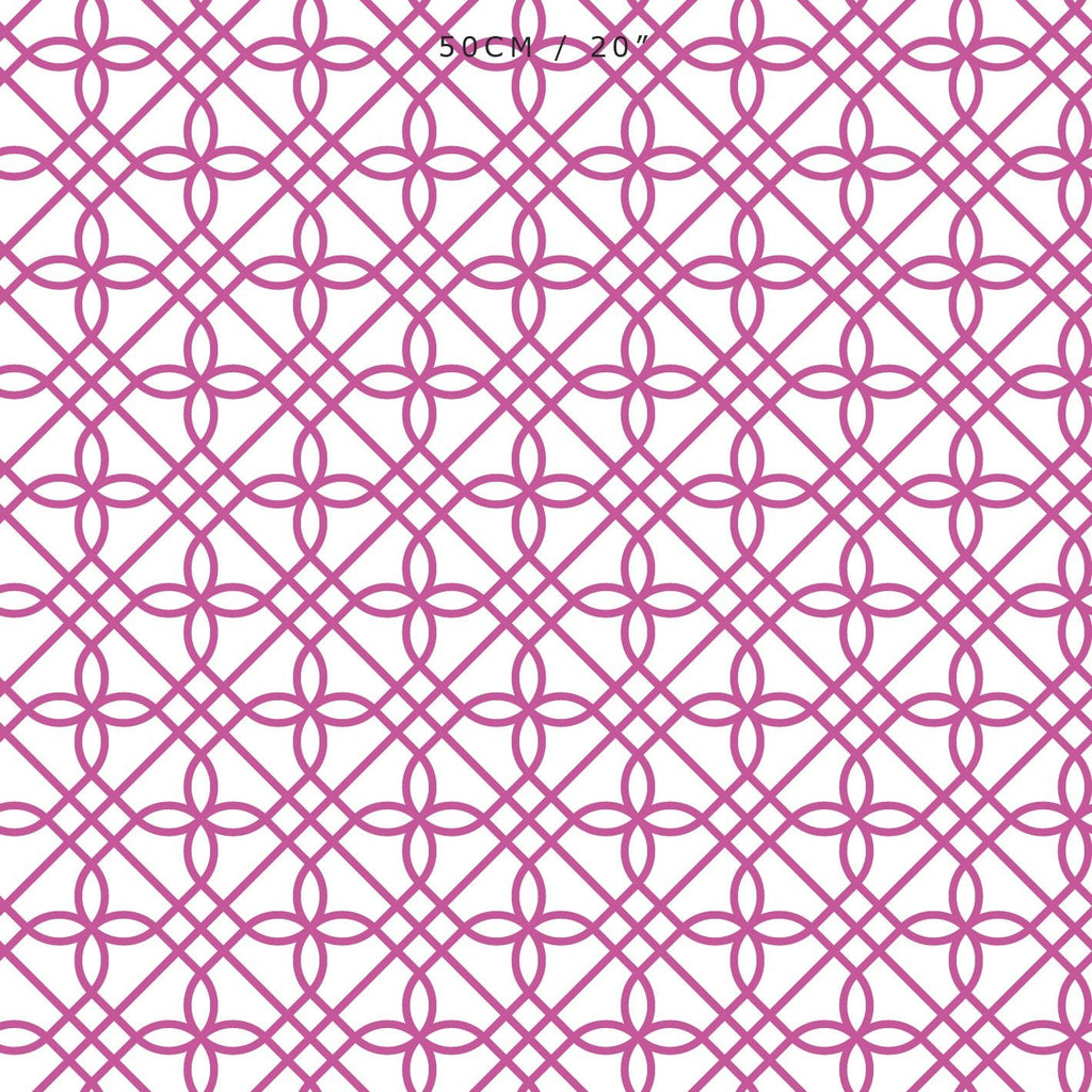 Greek Gate Fabric - Raspberry - Hydrangea Lane Home