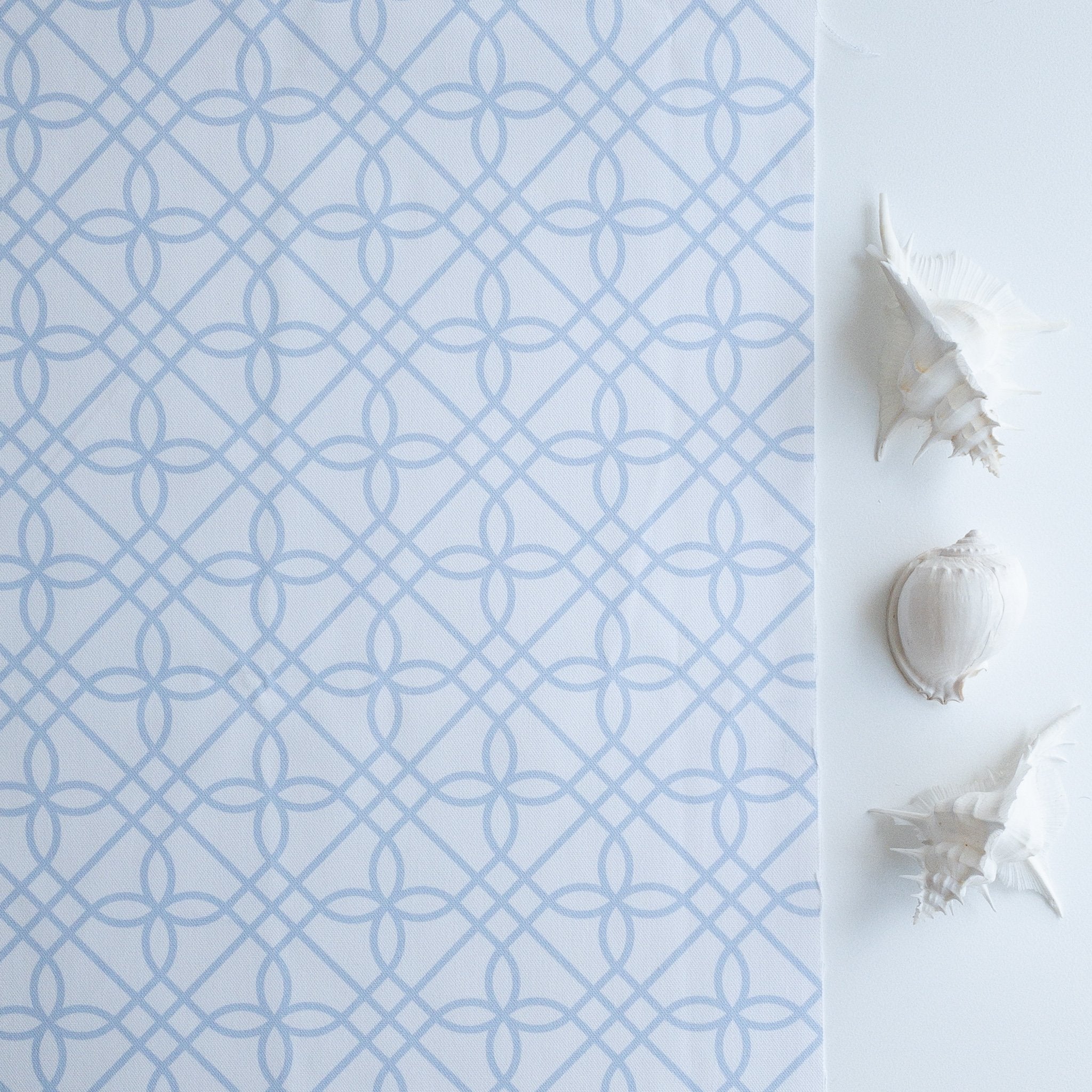 Greek Gate Fabric - Serenity - Hydrangea Lane Home