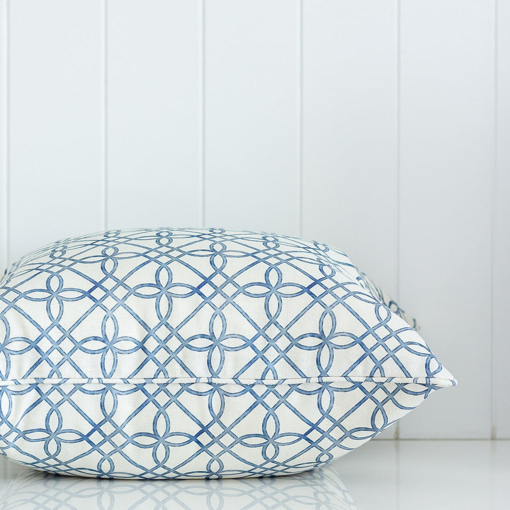 Greek Gate Rustic Cushion - Blue - Hydrangea Lane Home