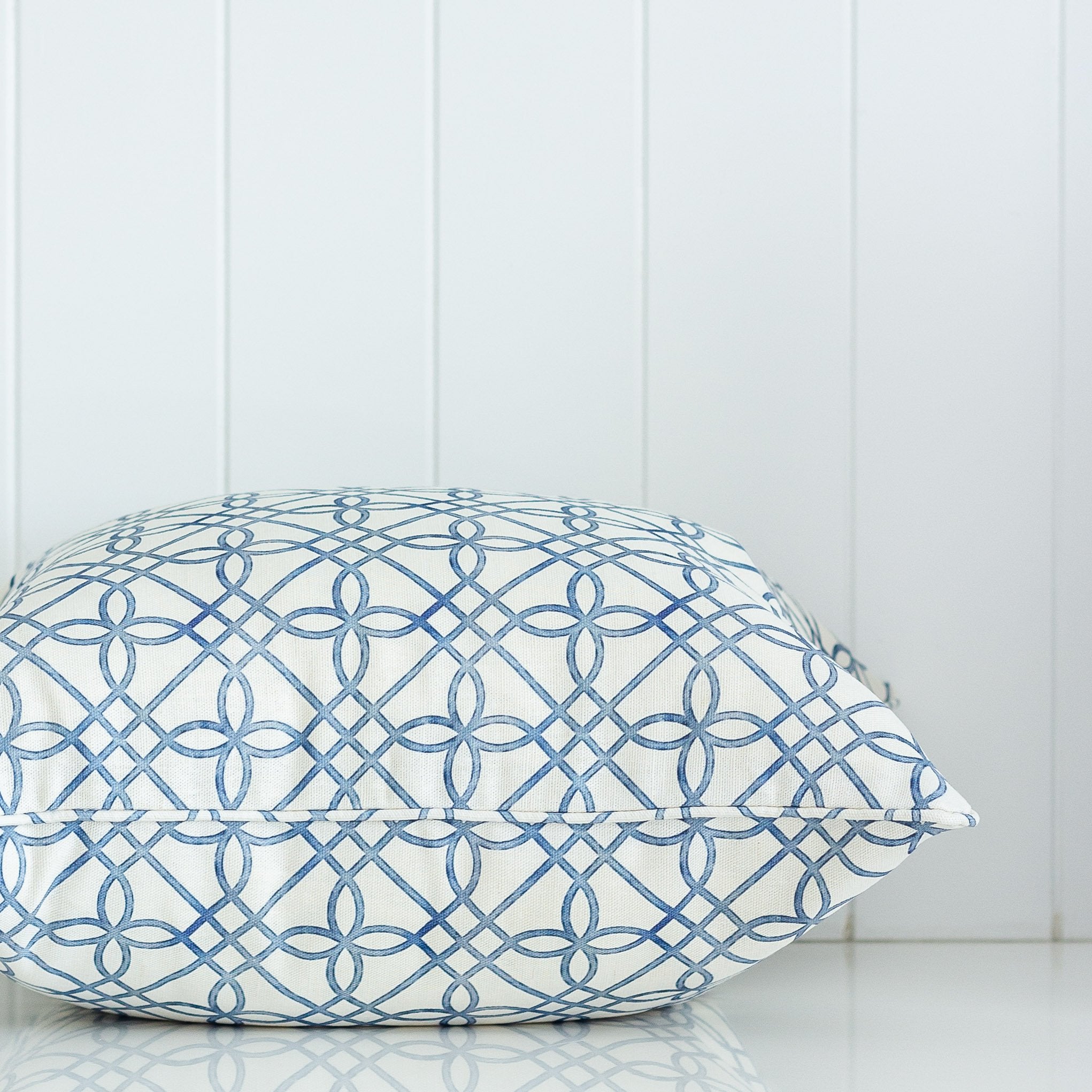 Greek Gate Rustic Cushion - Blue - Hydrangea Lane Home