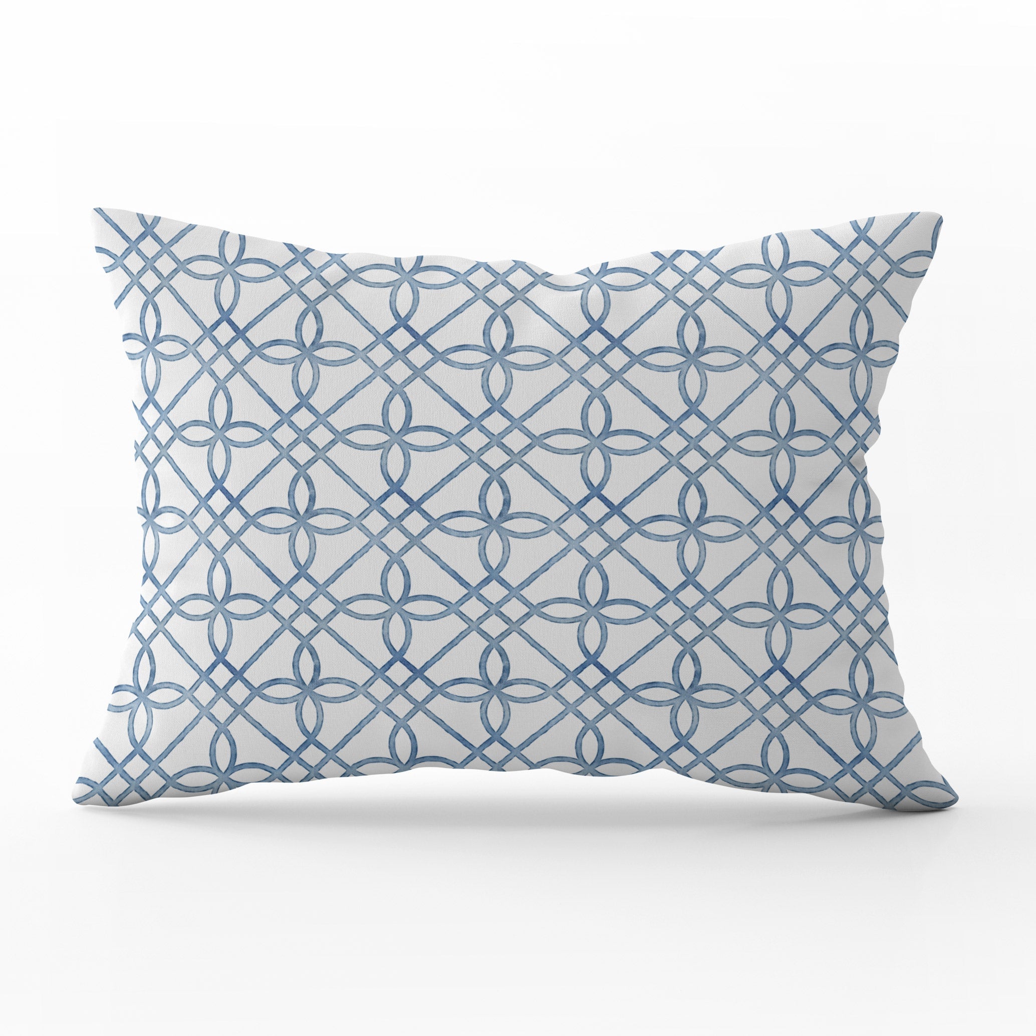 Greek Gate Rustic Cushion - Blue - Hydrangea Lane Home