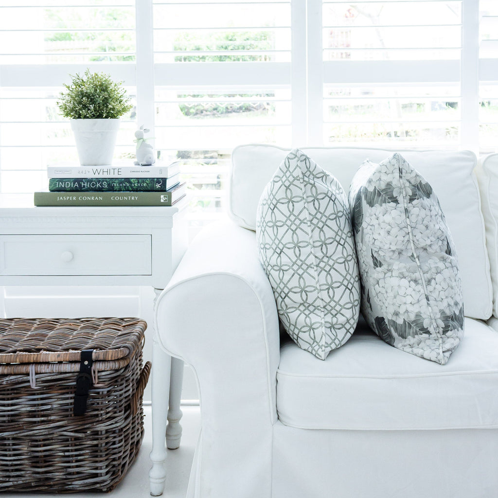 Greek Gate Rustic Cushion - Green - Hydrangea Lane Home