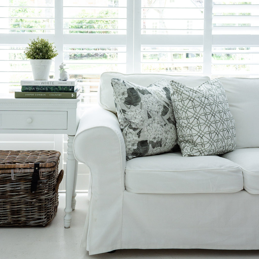 Greek Gate Rustic Cushion - Green - Hydrangea Lane Home