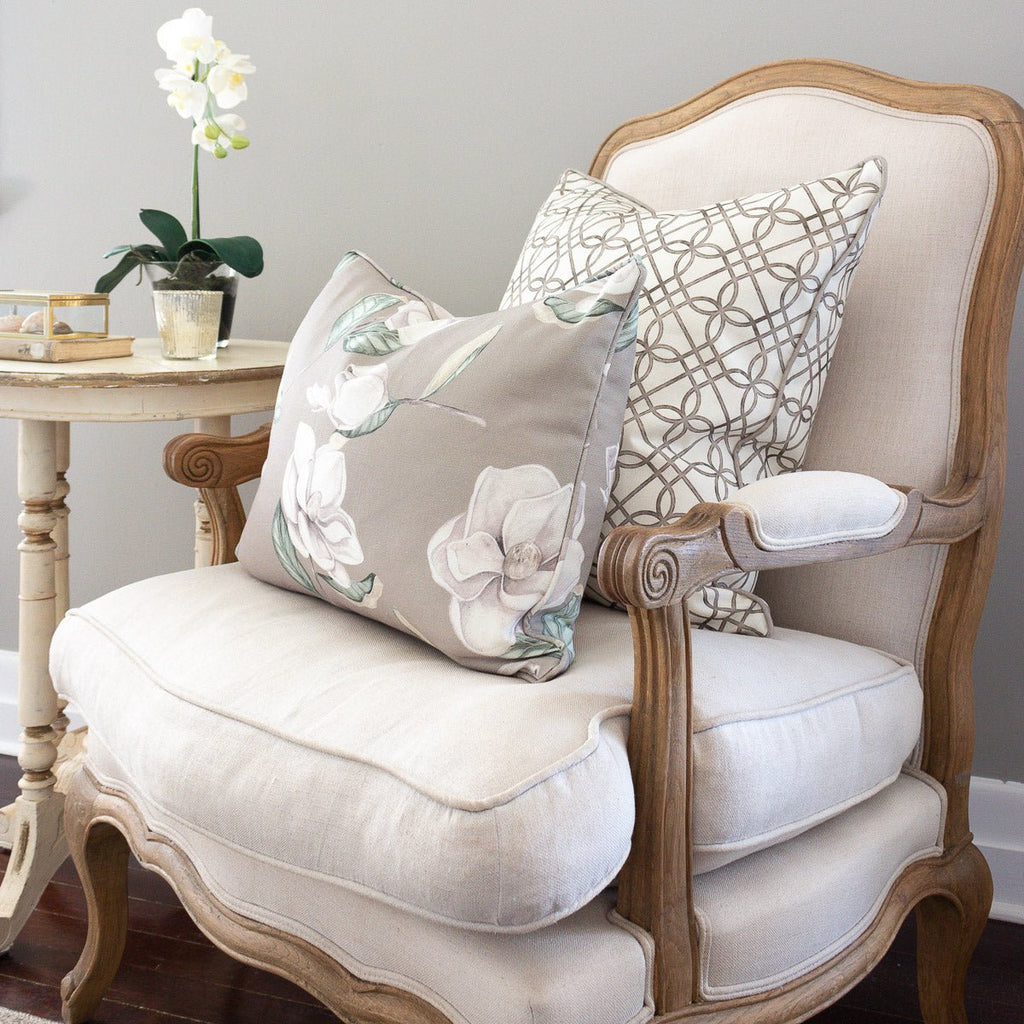 Greek Gate Rustic Cushion - Neutral - Hydrangea Lane Home