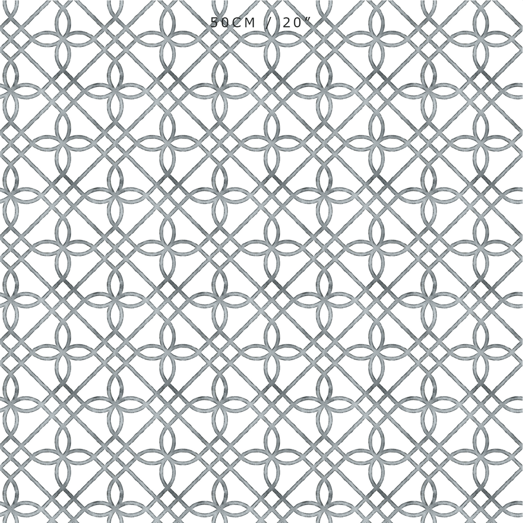 Greek Gate Rustic Fabric - Greys - Hydrangea Lane Home